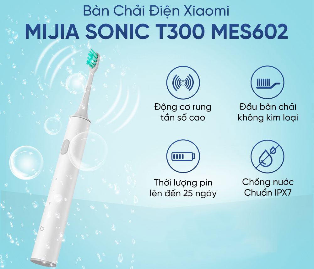 Bàn chải điện Xiaomi Mijia T300 MES602 - META.vn