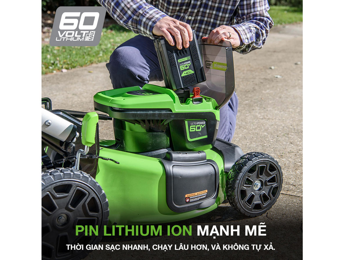 Pin Greenworks Pro Lithium ion 60V 6Ah G60B6 (2935907AU) - META.vn