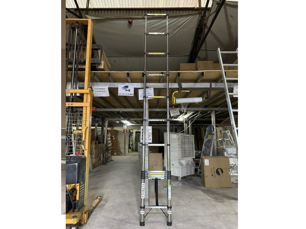 Thang inox rút đơn gấp gọn Nikita ID59 - META.vn