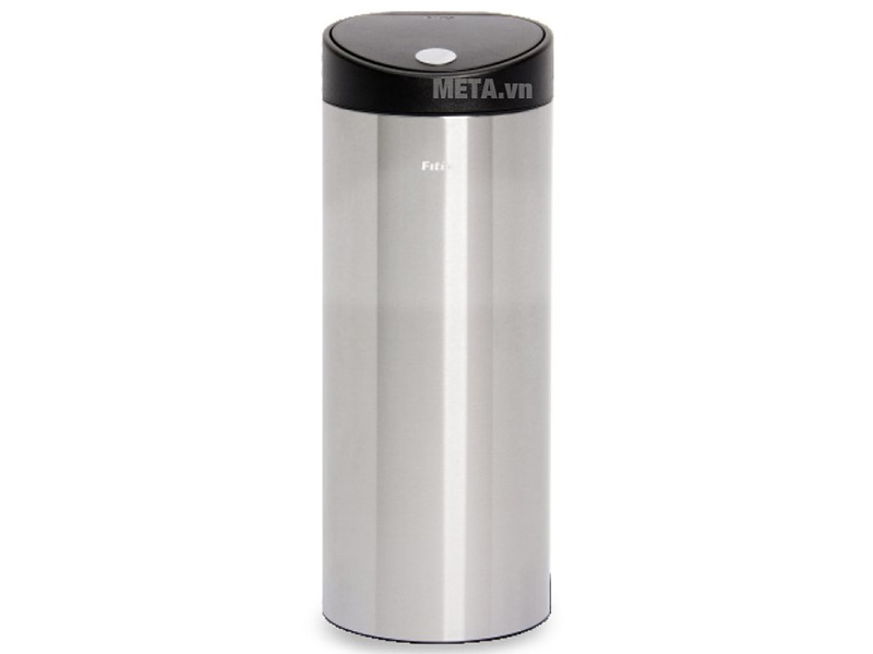Thùng rác inox nhấn tròn lớn Fitis RTL1-901 - 15 lít (Bạc)