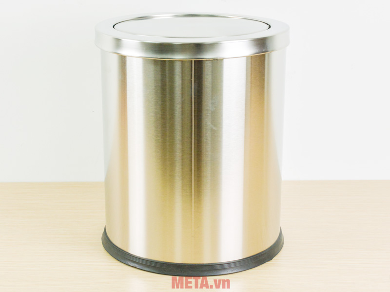 Thùng rác inox tròn nắp lật Vietbin VBA36-H