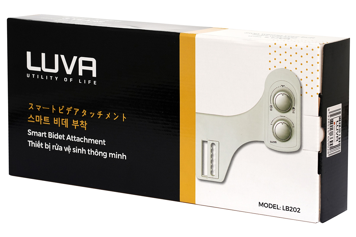 Vòi rửa vệ sinh thông minh LUVA Bidet LB202 (bản có nóng lạnh)