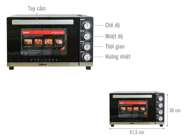 Lò nướng Galanz KWS2460LQ-D1A - 60 lít