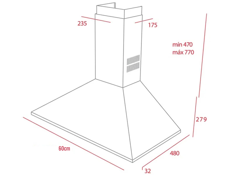 Máy hút mùi Teka DBB 60 (60cm)
