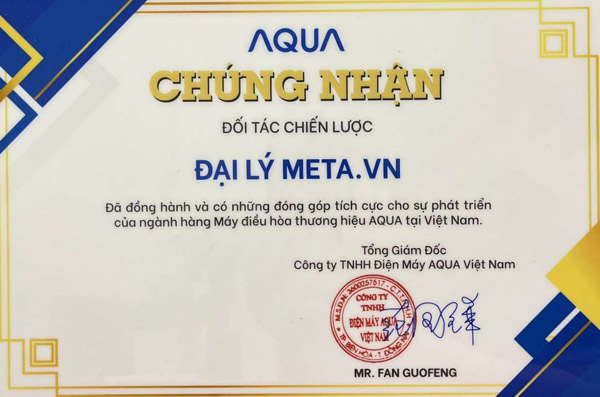 AQUA công nhận META.vn là đối tác chiến lược