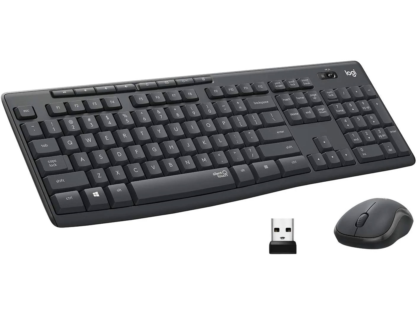 Bộ bàn phím và chuột không dây Logitech MK295 silent
