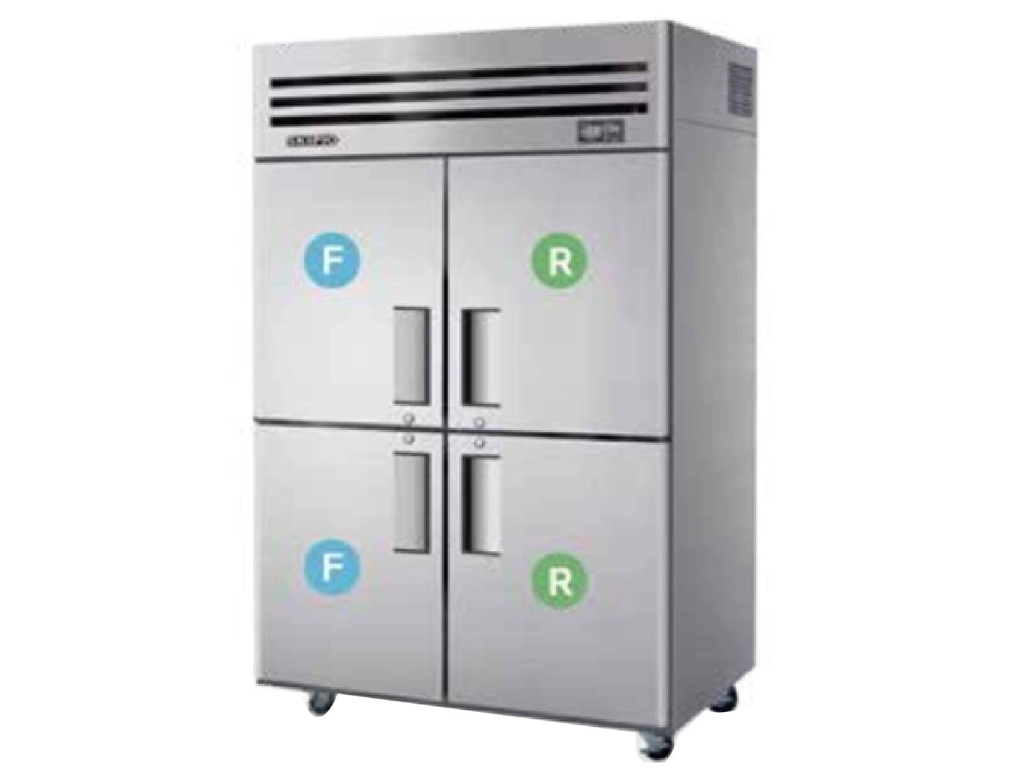 Tủ đông mát công nghiệp 4 cánh Skipio SRF45-4 (1.014 lít)