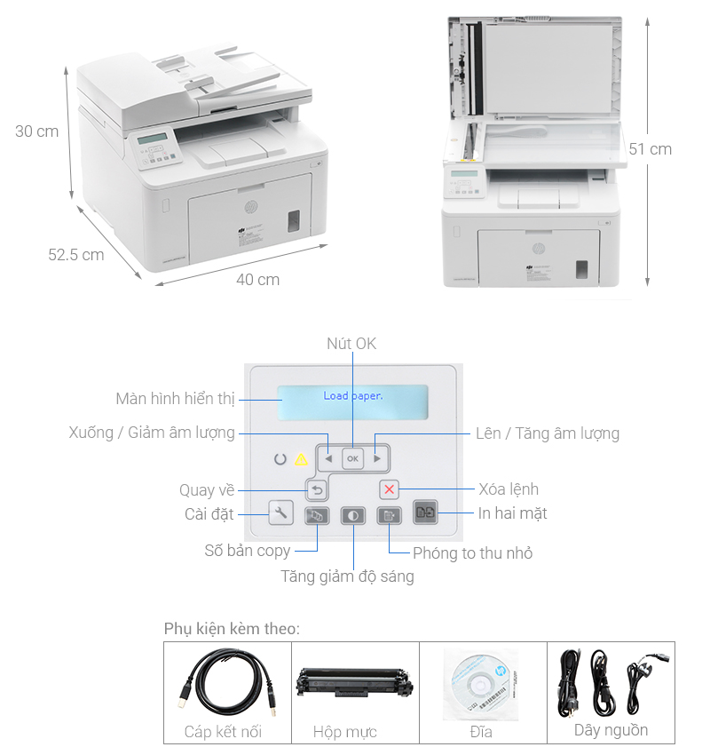 Máy in HP LaserJet Pro MFP M227sdn - META.vn