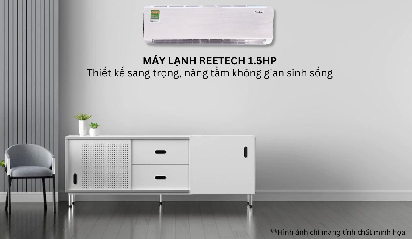 Máy lạnh Reetech 1.5HP RT12-TB-BT/RC12-TB-BT - META.vn
