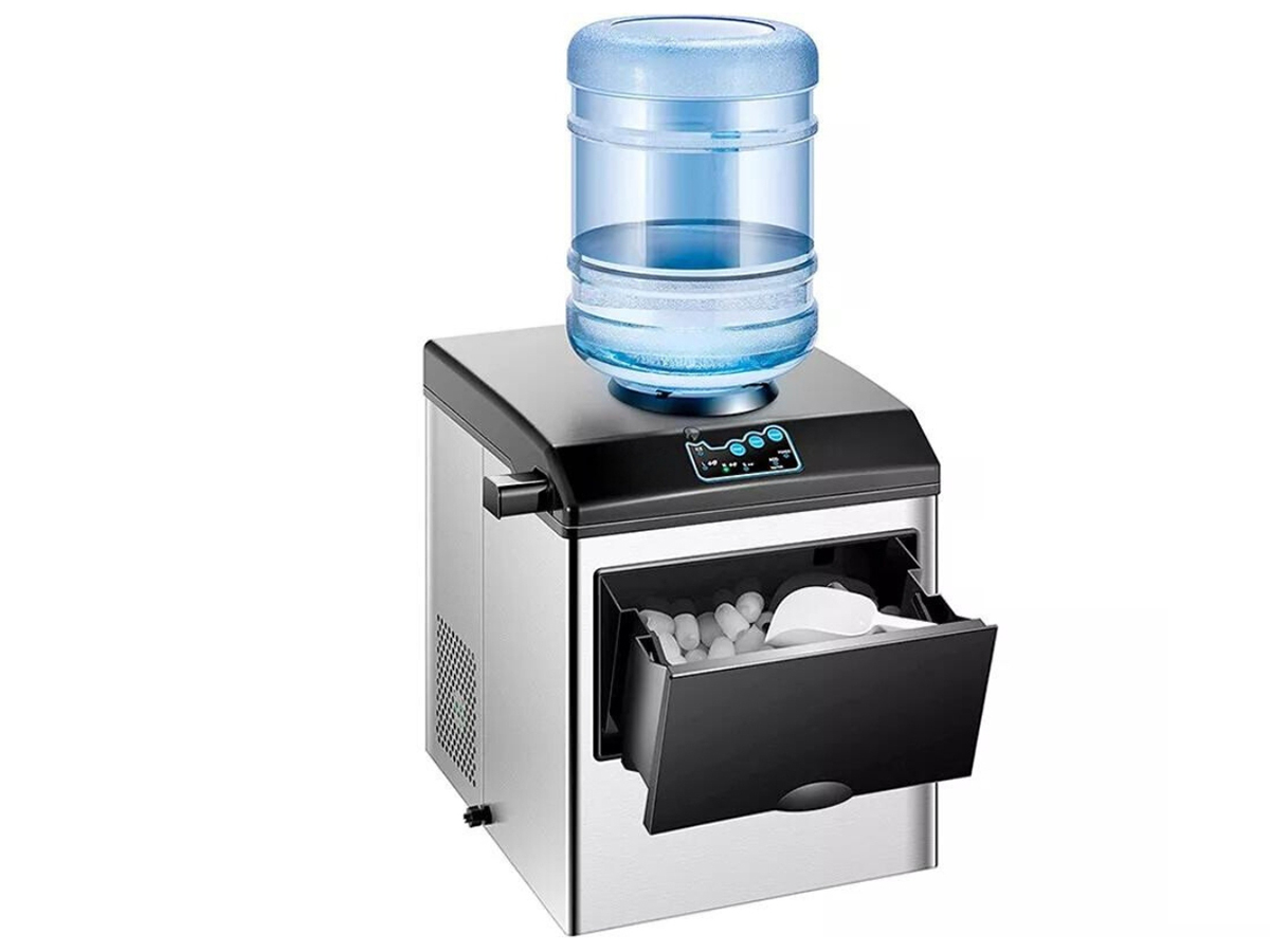 Máy làm đá viên Gourmetmaxx GMI-25KG (25 kg/ngày, kiêm cây nước lạnh)