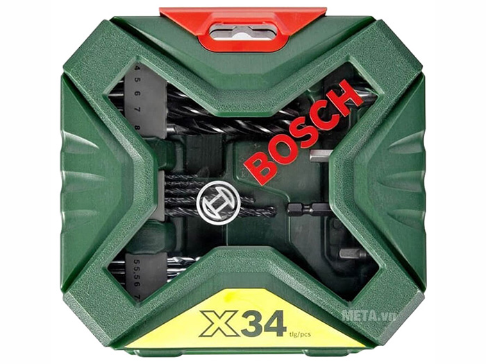 Bộ mũi khoan và vặn vít X-Line 34 chi tiết Bosch 2607010608