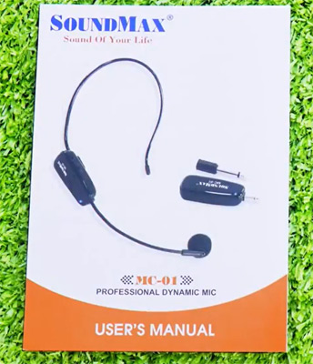 Hướng dẫn sử dụng mic Soundmax MC-01