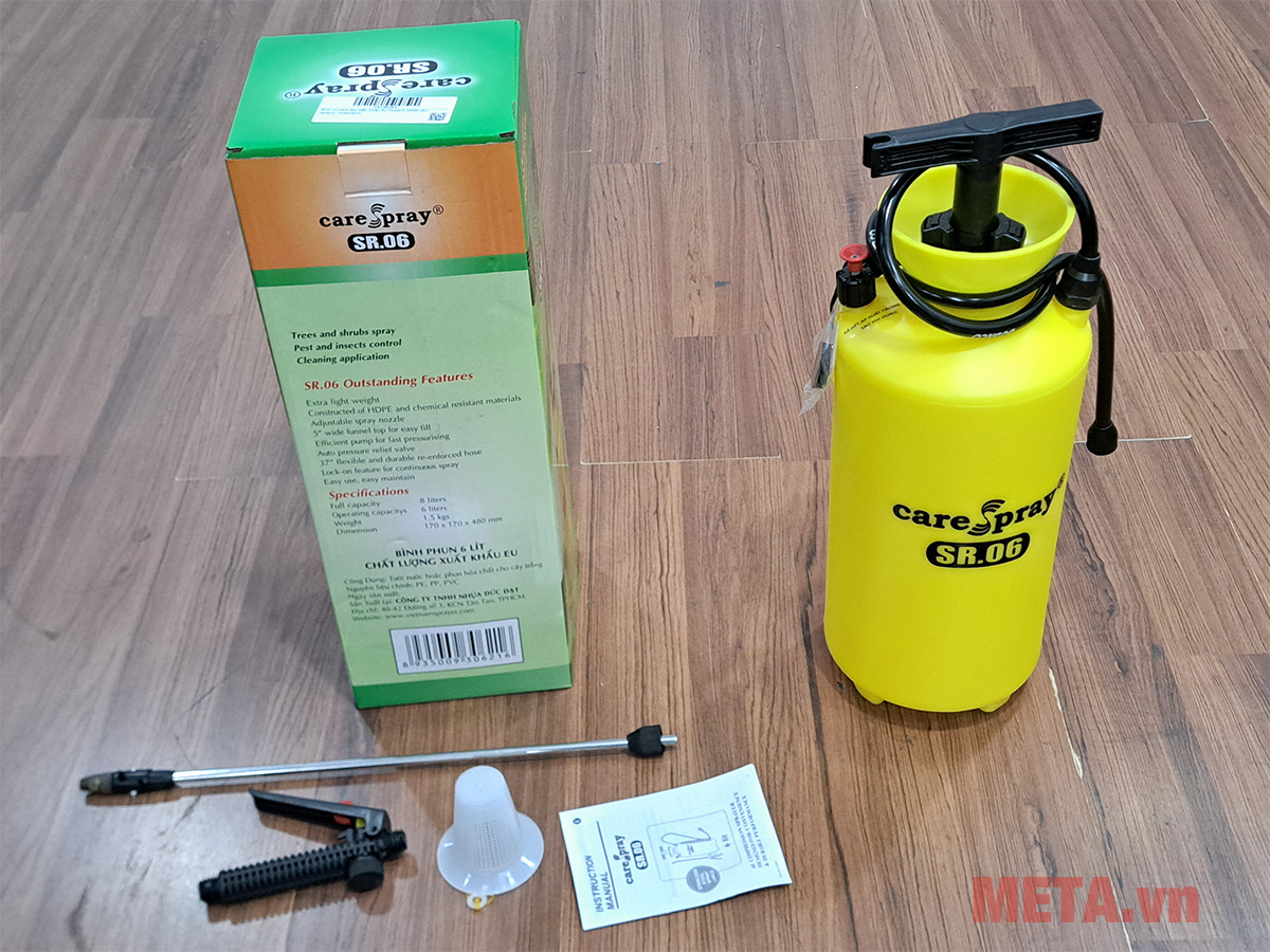 Bình xịt xách tay kiểu Châu Âu Dudaco SR06 (6L)