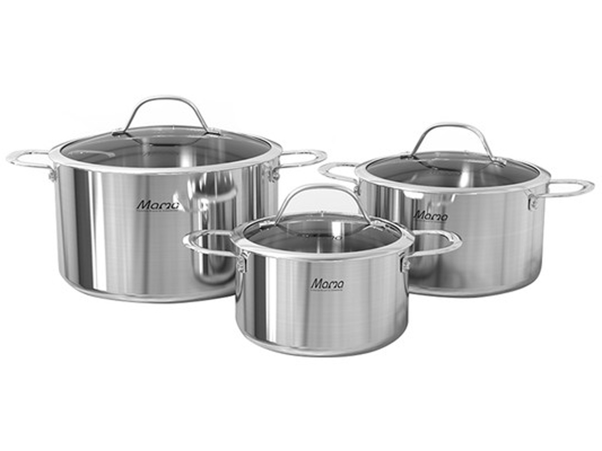 Bộ nồi inox đa lớp Sunhouse Mama SHG701