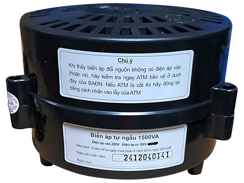 Biến áp đổi nguồn hạ áp Lioa DN015 1P - 1500VA
