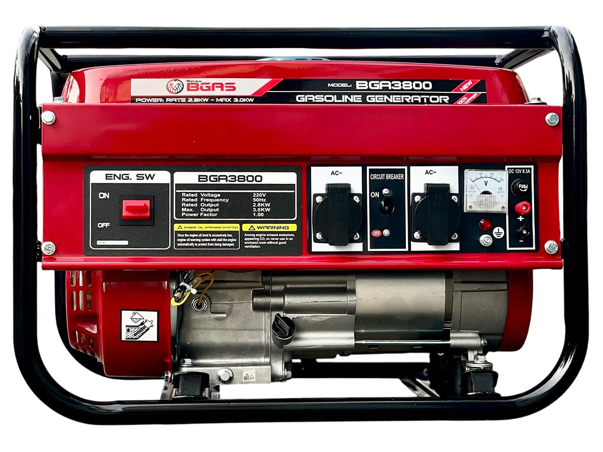 Máy phát điện chạy xăng Bgas BGA3800