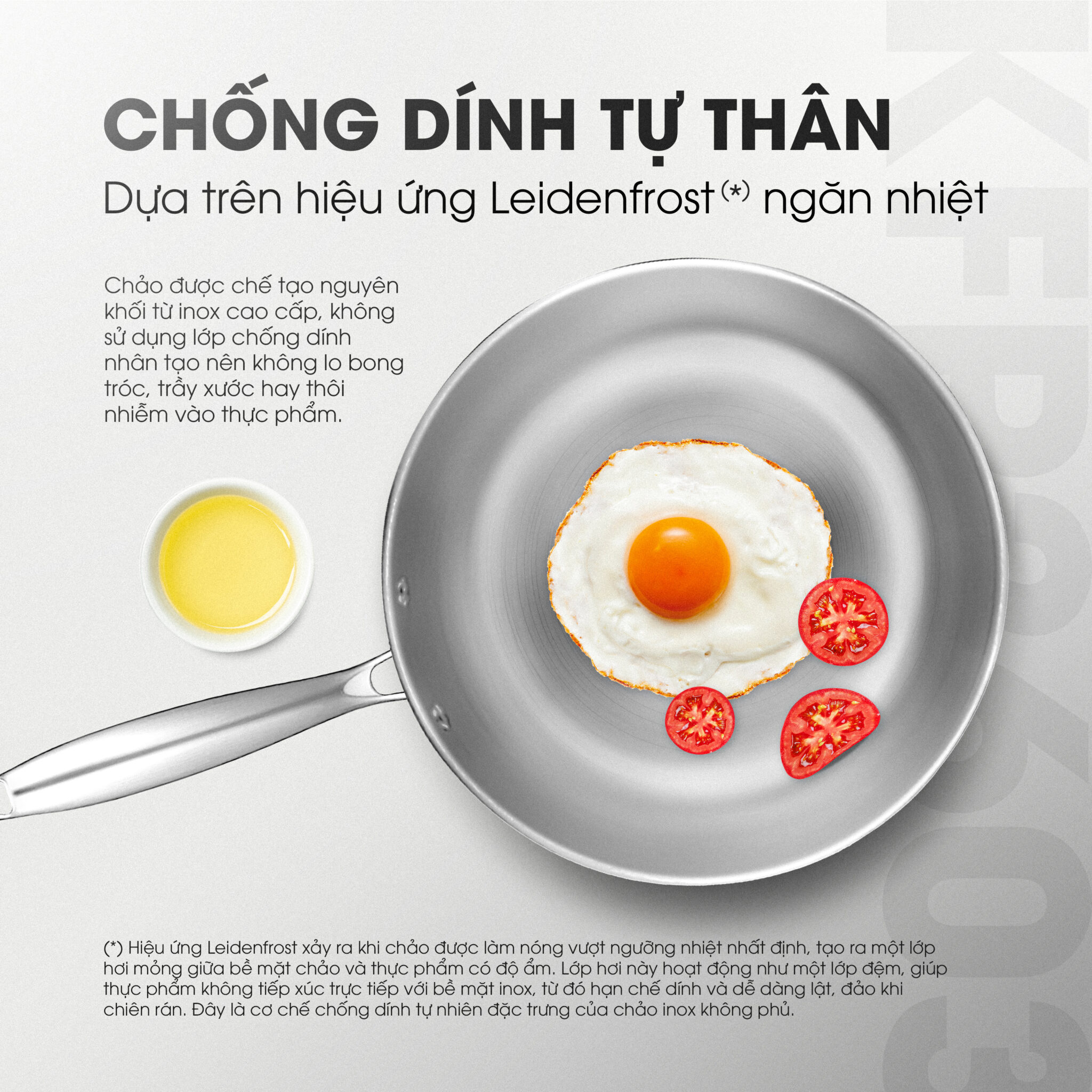 Chảo rán inox liền khối cao cấp Kalite KFP2603 - META.vn