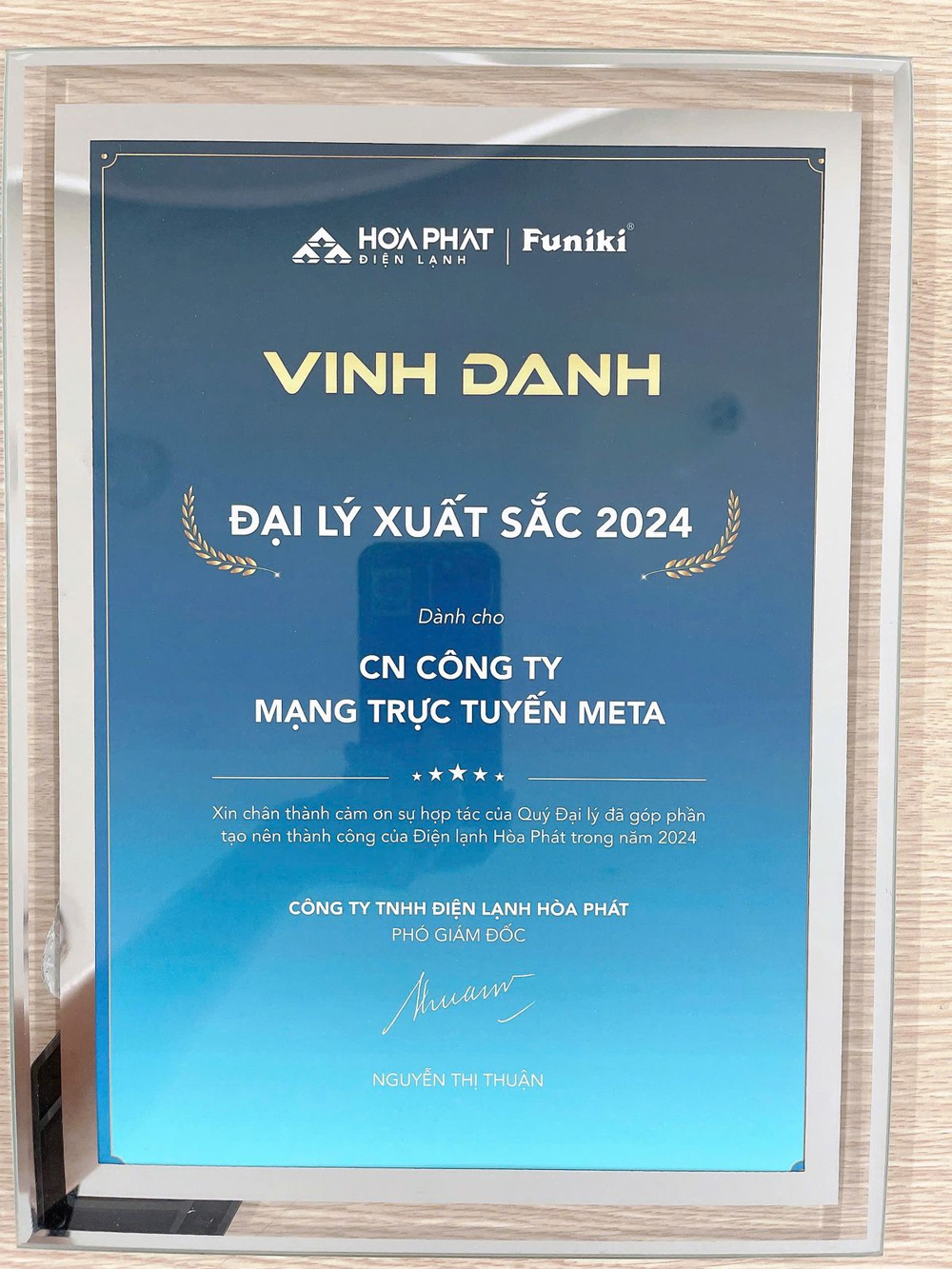 META là đại lý xuất sắc của Hòa Phát