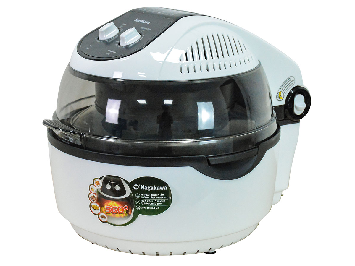 Nồi chiên không dầu xoay 360 độ Nagakawa NAG3302 - 9 lít