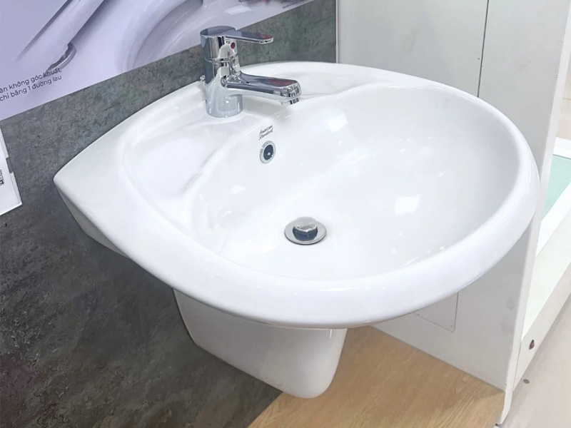 Chậu rửa American Standard 1 lỗ VF-0969 Casablanca chân treo VF-0912 (WT-01)