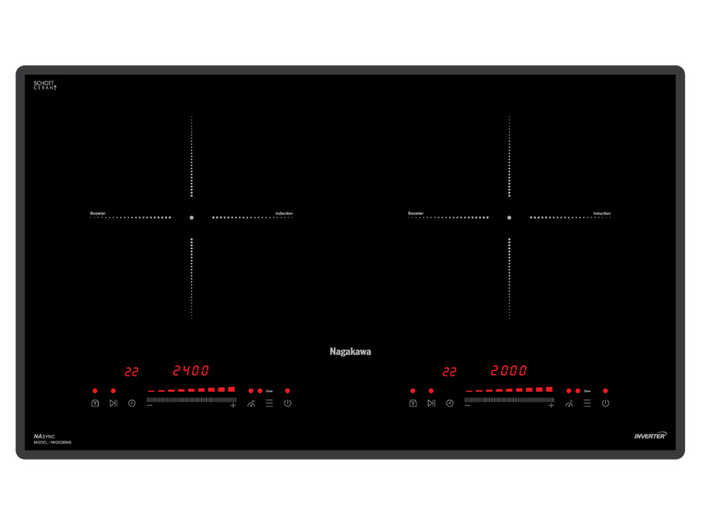 Bếp đôi điện từ Nagakawa NK2C06MS