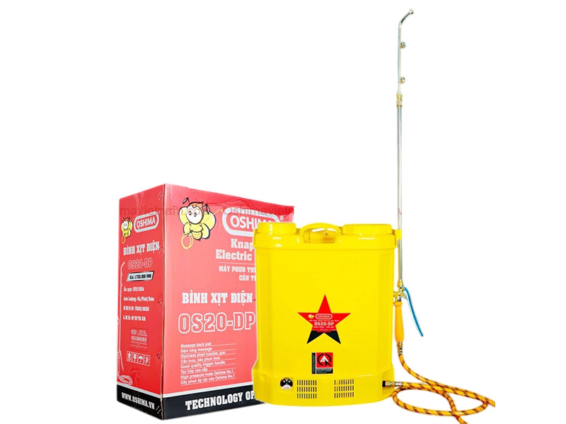 Bình xịt điện bơm đôi Oshima OS20 DP (1 acqui)