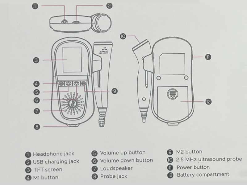 Máy đo tim thai cá nhân Jumper JPD-100E