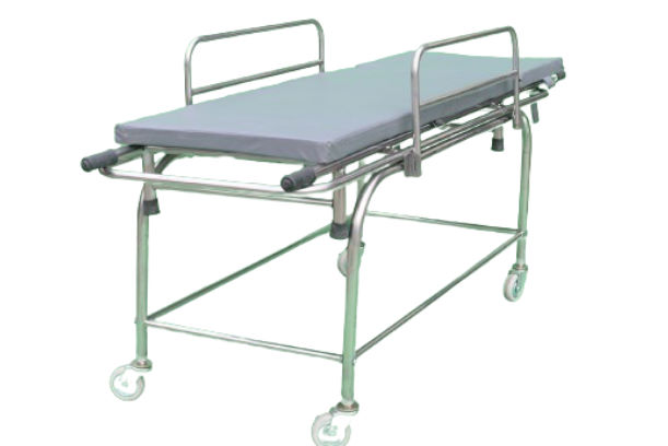 Xe đẩy cáng 3A inox kèm đệm