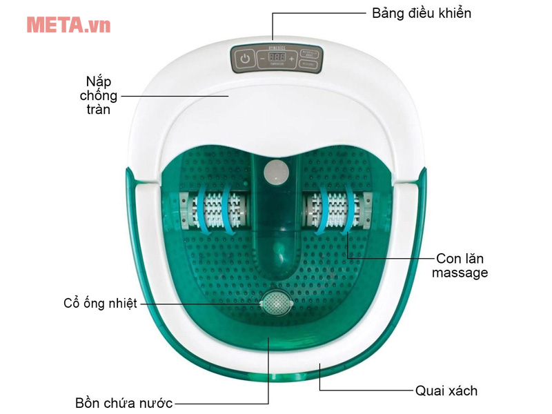Bồn ngâm chân cao cấp con lăn tự động HoMedics FB-650