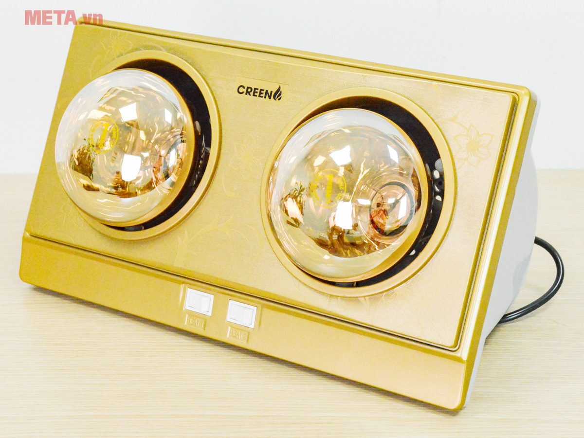Đèn sưởi nhà tắm 2 bóng Creen CR-02