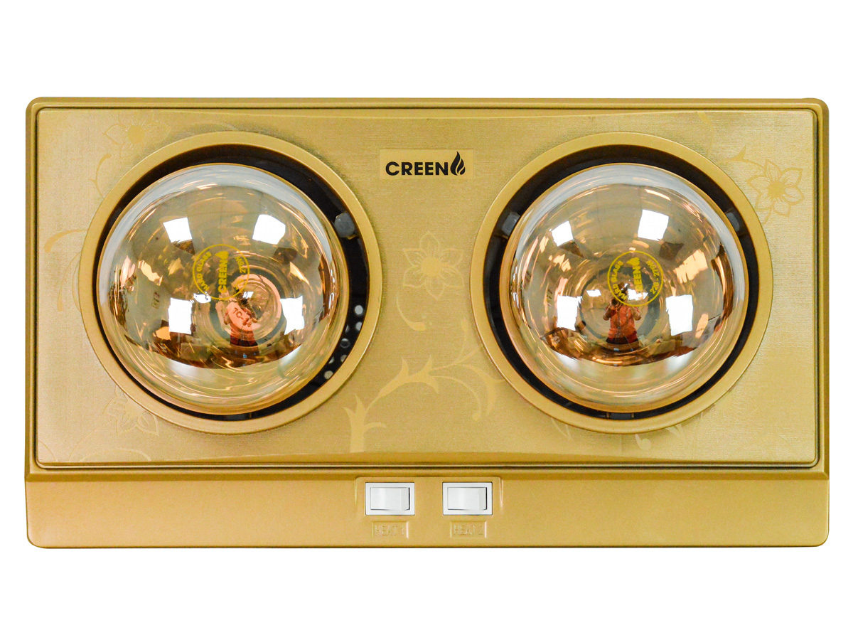Đèn sưởi nhà tắm 2 bóng Creen CR-02