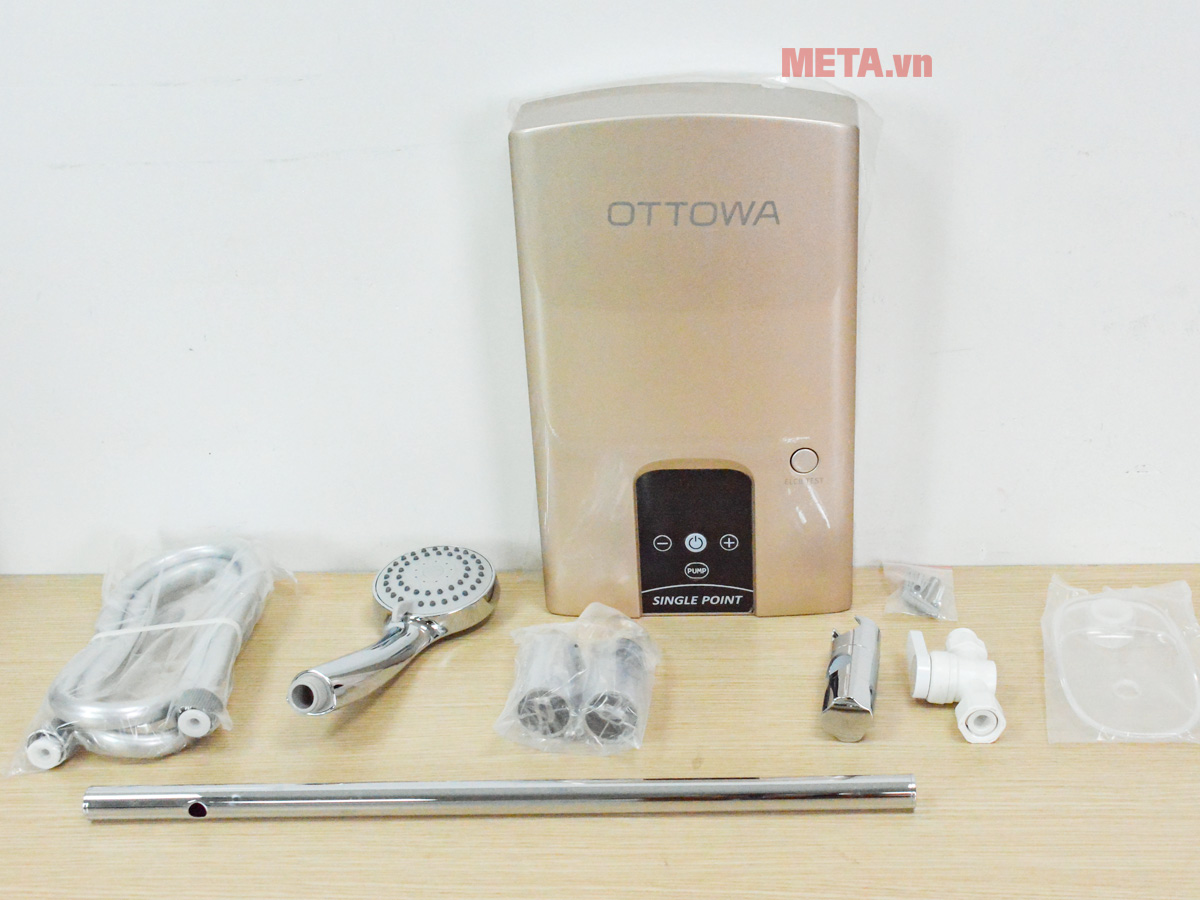 Máy nước nóng trực tiếp có bơm trợ lực OTTOWA TH45P02