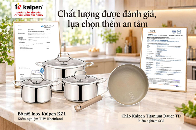 Chất lượng được chứng nhận - khẳng định uy tín của Kalpen Chất lượng được chứng nhận - khẳng định uy tín của Kalpen