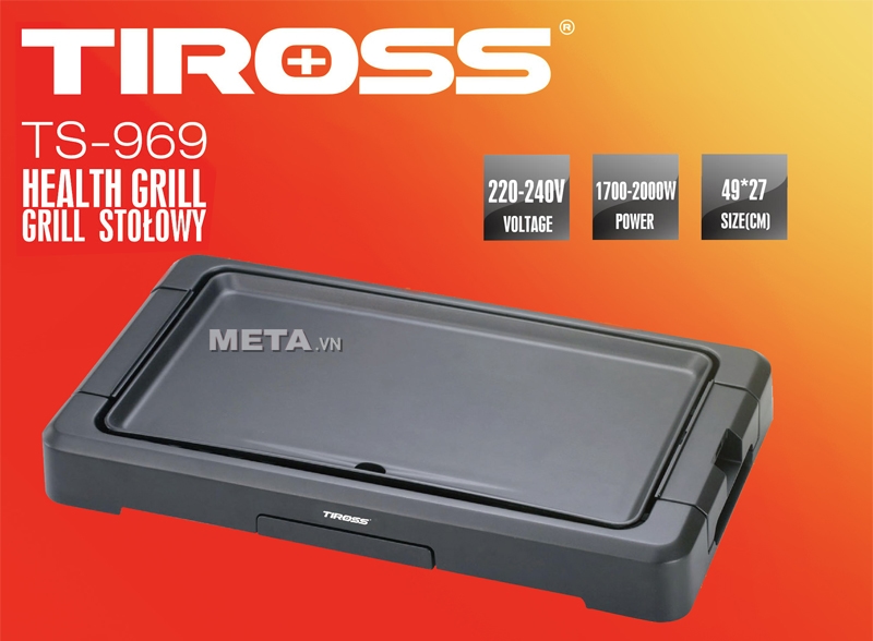 Vỉ nướng điện để bàn Tiross TS969