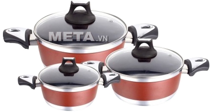 Bộ nồi hợp kim phủ titan chống dính 2355843 - META.vn