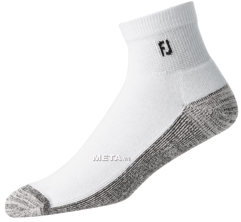 Tất golf nam FootJoy M ProDry Quarter White Asia 16217D