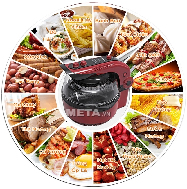 Nồi chiên chân không đa năng Tiross TS903 sẽ mang đến cho cả gia đình bạn nhiều món ngon để thưởng thức.