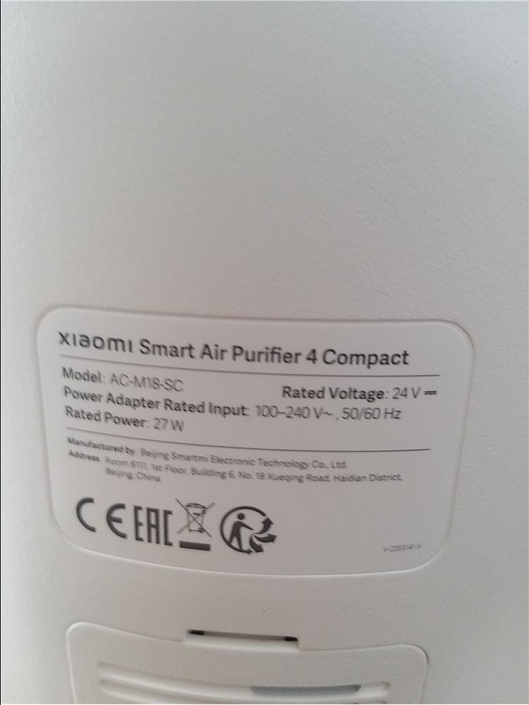 Máy lọc không khí Xiaomi Smart Air Purifier 4 Compact (BHR5860EU/AC-M18 ...