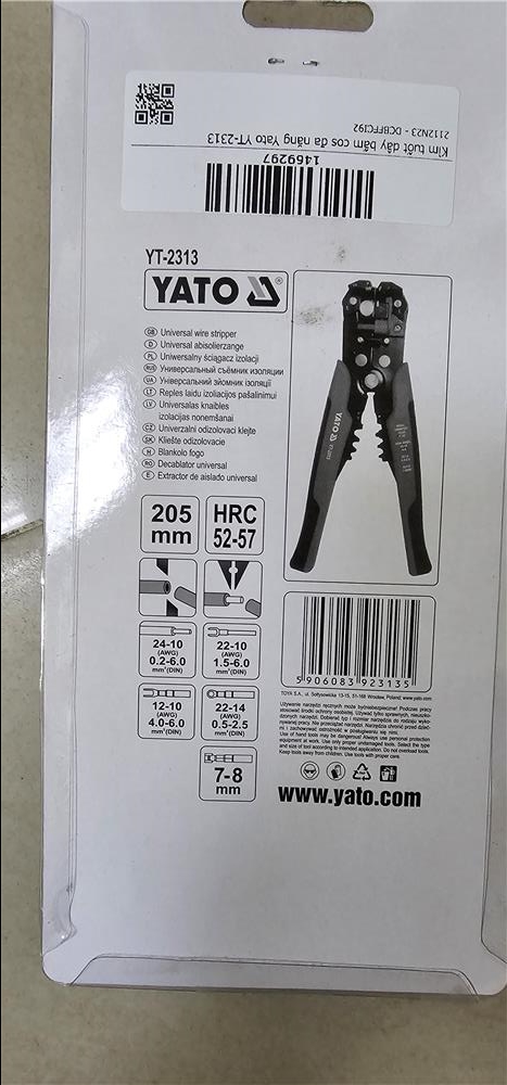 Kìm tuốt dây bấm cos đa năng Yato YT-2313 - META.vn