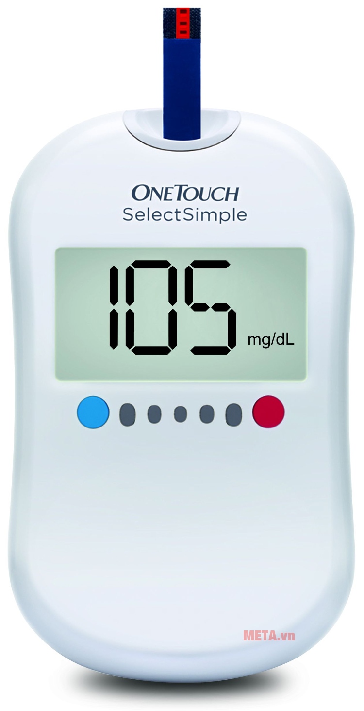 Máy đo đường huyết Johnson & Johnson Onetouch Select Simple với thiết kế nhỏ gọn. Máy đo đường huyết Johnson & Johnson Onetouch Select Simple với thiết kế nhỏ gọn.
