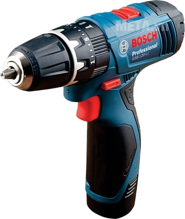 Máy khoan vặn vít động lực dùng pin Bosch GSB 120-LI vừa khoan vừa bắt vít được. Máy khoan vặn vít động lực dùng pin Bosch GSB 120-LI vừa khoan vừa bắt vít được.