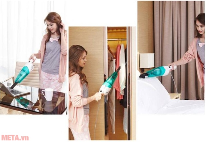 Máy hút bụi cầm tay Midea MVC SC861 gọn nhẹ cầm làm việc lâu mà không lo mỏi tay. Máy hút bụi cầm tay Midea MVC SC861 gọn nhẹ cầm làm việc lâu mà không lo mỏi tay.