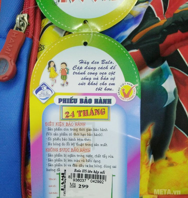 Ba lô học sinh Hami BL299