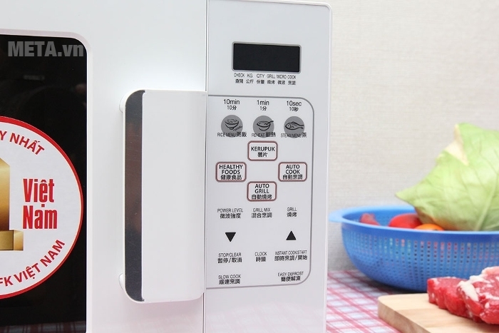 Lò vi sóng nướng điện tử Sharp có nướng R-678VN(W/S)