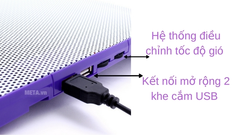 Đế tản nhiệt Cool Cold N100 Premium - 6 quạt