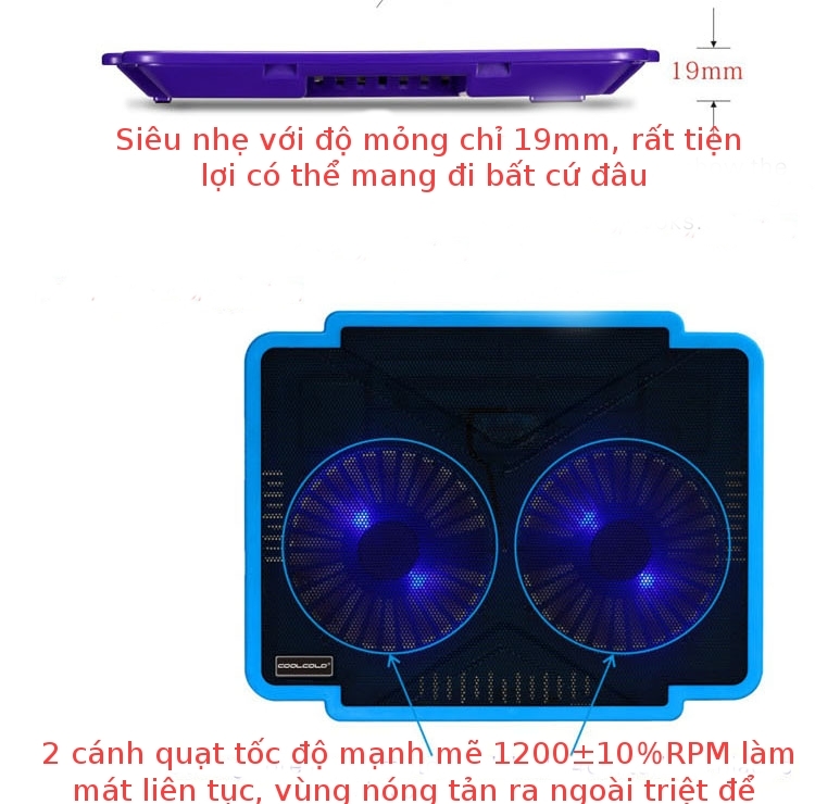 Đế Tản Nhiệt Cool Cold Thin Ice 1 - K17 Pro