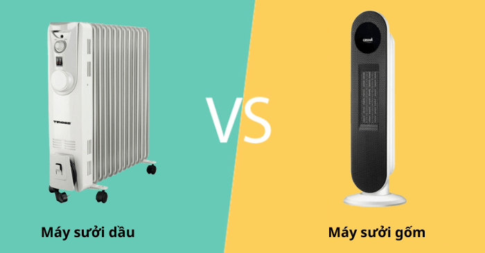 Nên mua máy sưởi dầu hay gốm?