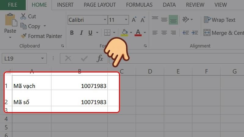 Cách tạo mã vạch bằng Excel