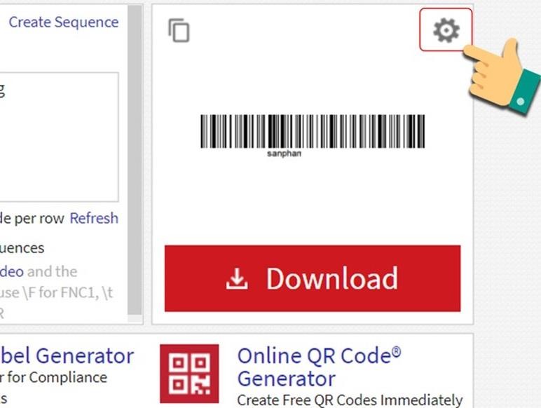 Cách tạo mã vạch bằng Online Barcode Generator