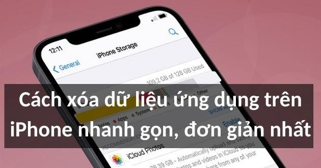 cách xóa dữ liệu iphone